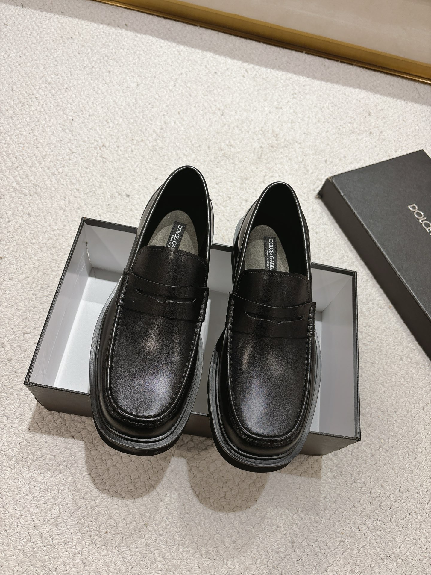 Dolce&Gabbana / Dolce & Gabbana boutique de los hombres zapatos casuales de cuero, de primera calida