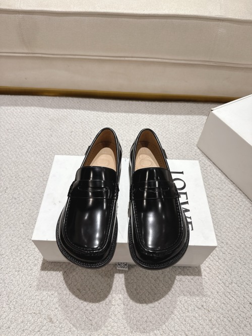 Loewe Men's Polished Leather Loafers - Classic Style & Durability 1 Loewe Men's Polished Leather Loafers - Classic Style & Durability