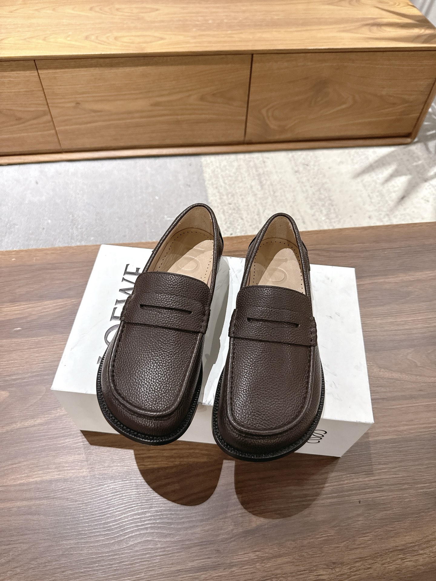 Loewe Heren Loafers - Premium Leer, Perfecte Details, Verkrijgbaar in Maat 39-44