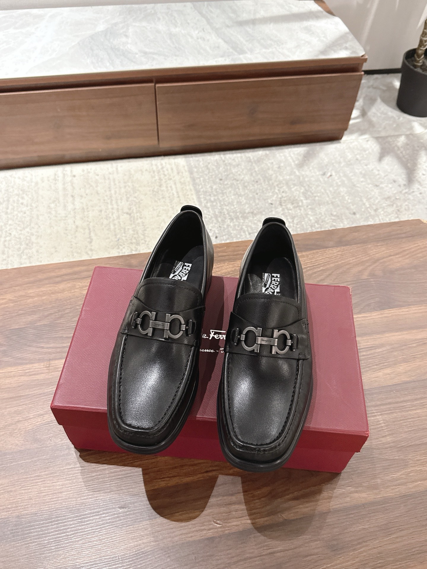 Ferragamo Leren Loafers voor Heren - Stijlvol en Comfortabel