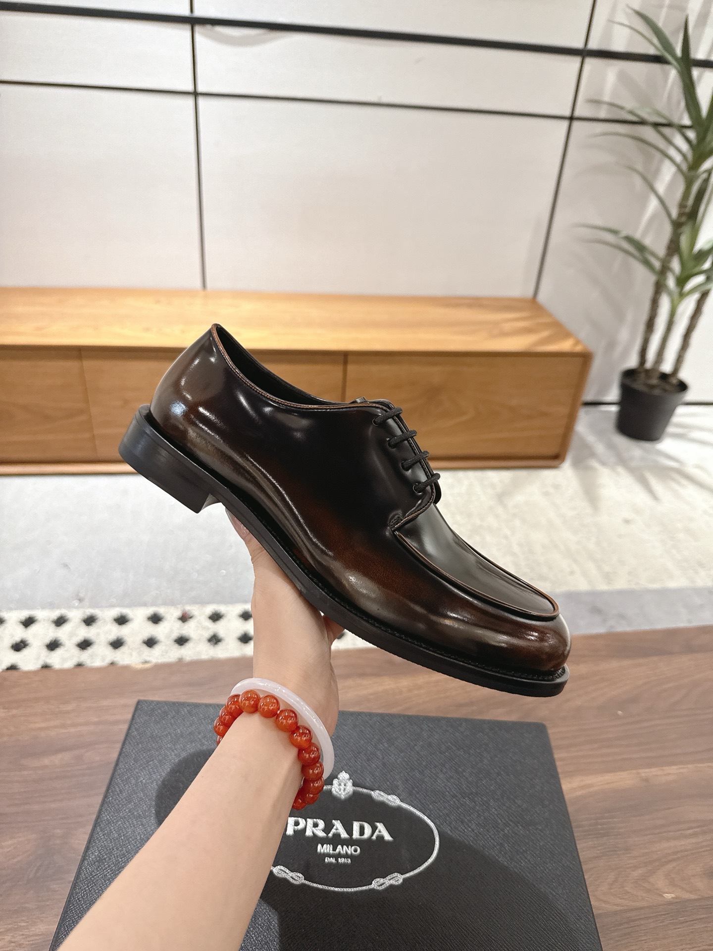 Prada Men's Leather Oxford Shoes - Premium Quality & Classic Design 6 i1754781966628 2473 0 8