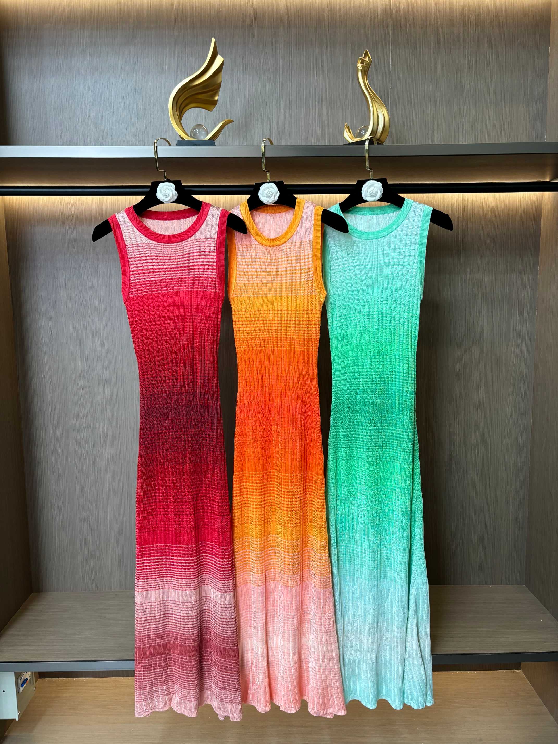 NO:735598,[Celebrity Same Style] Maje2025 Spring and Summer New Women's Long Gradient Striped Dress S-XL,,skirts,19860909【明星同款】Maje2025春夏新款女装长款渐变条纹连衣裙S-XL码,,skirts,,Women's clothing