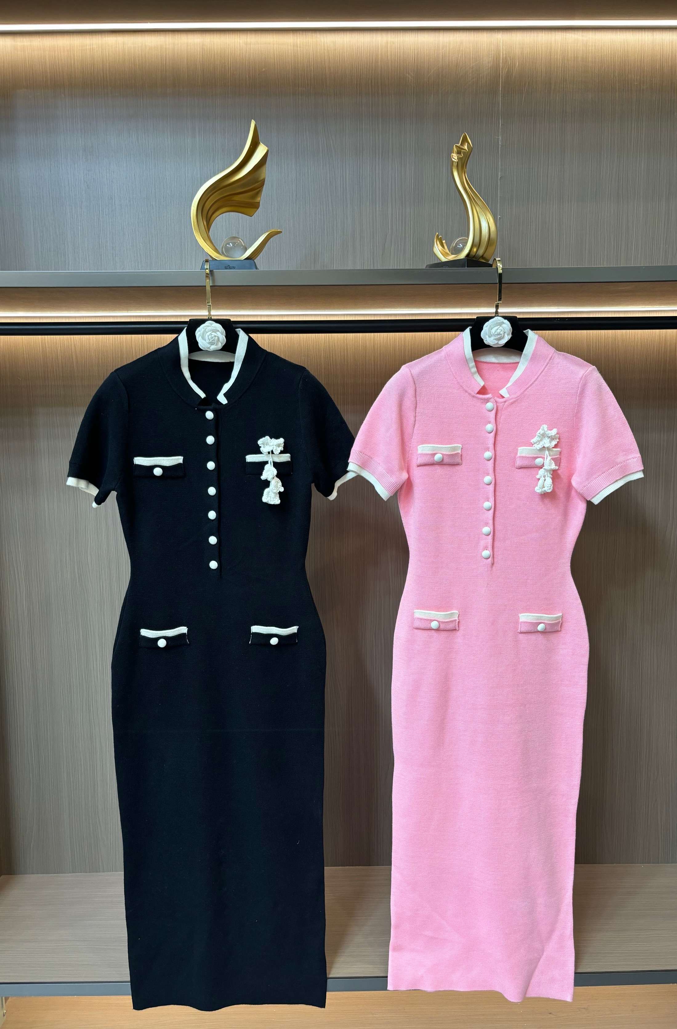 NO:517619,Self-portrait 2025 autumn and winter new pink short-sleeved wool blend knitted dress S-XL size, skirts, T-shirt, alexander wang19860909self-portrait 2025秋冬新款粉红色短袖羊毛混纺针织连衣裙S-XL码,,skirts,T-shirt,alexander wang,Women's clothing