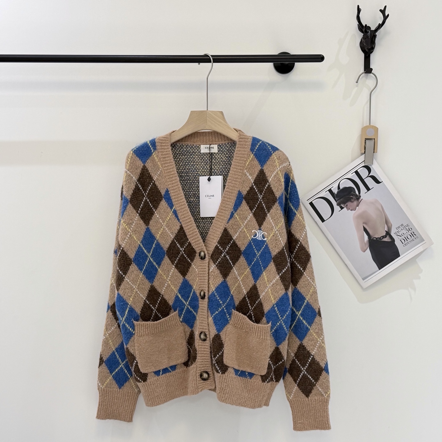 Celine Argyle Button Cardigan