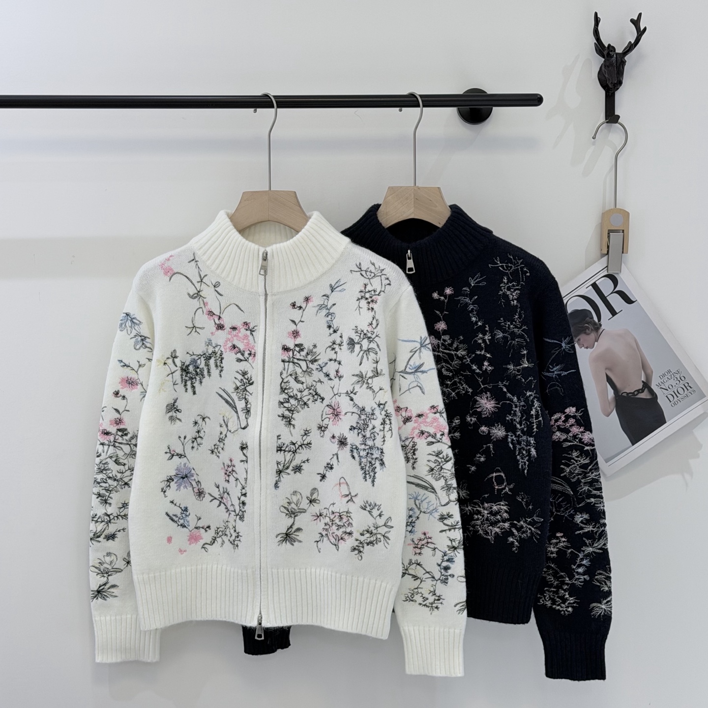 Floral Zip Front Jacket