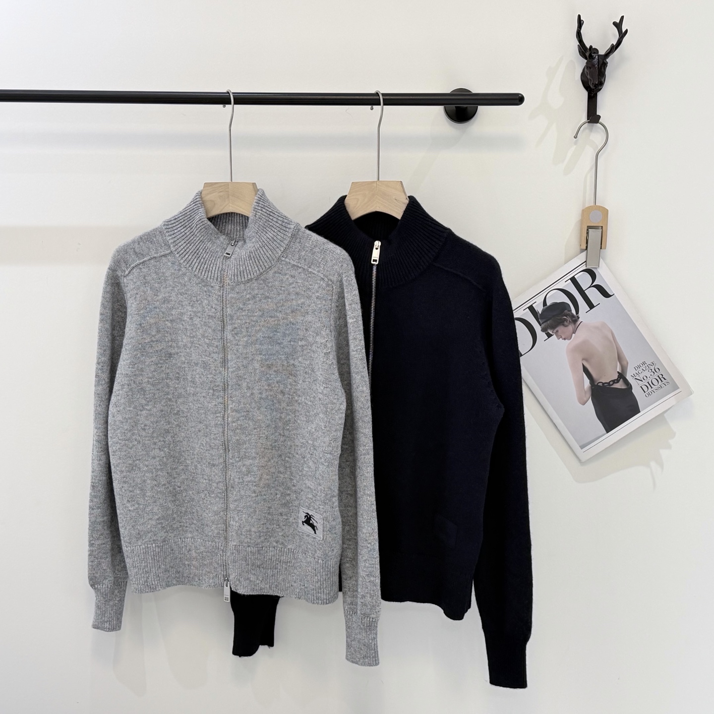 Burberry Zip Knit Sweater