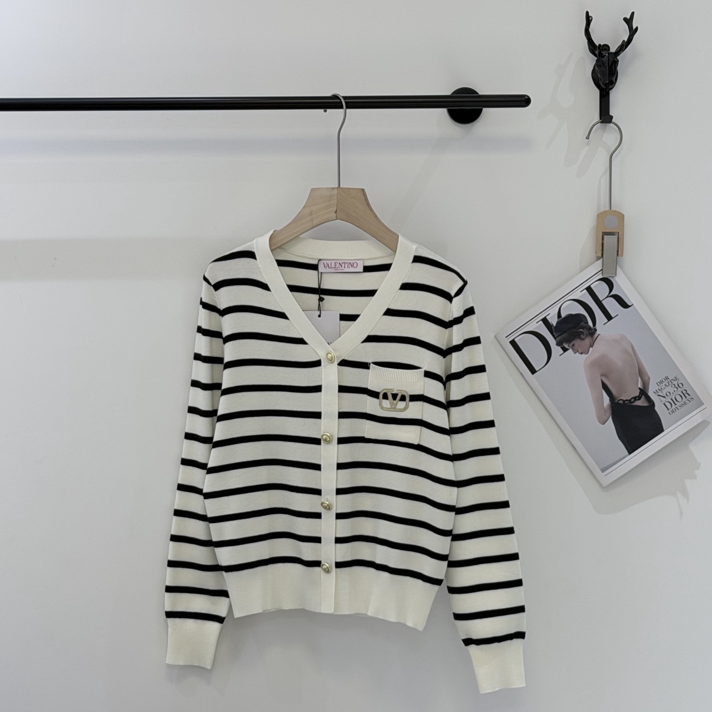 Valentino Logo Knit Cardigan