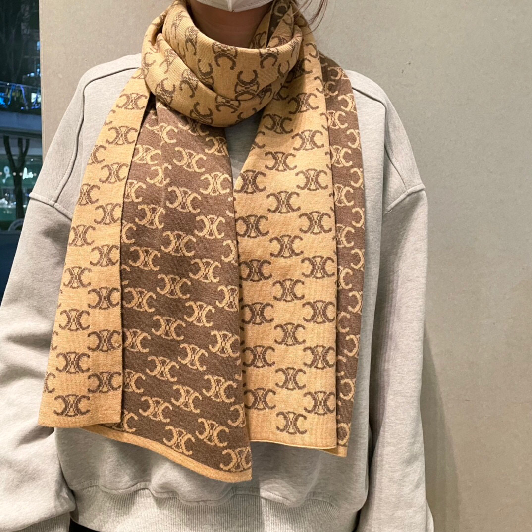 Celine Selin Knitted Scarf: Stylish, Advanced, Atmospheric, Recommended! - 图片 1