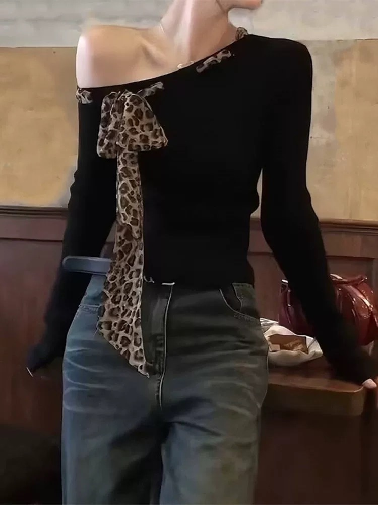 P437 High-end, high-quality women’s suit with YSL-style cheetah butterflies stl - 图片 1