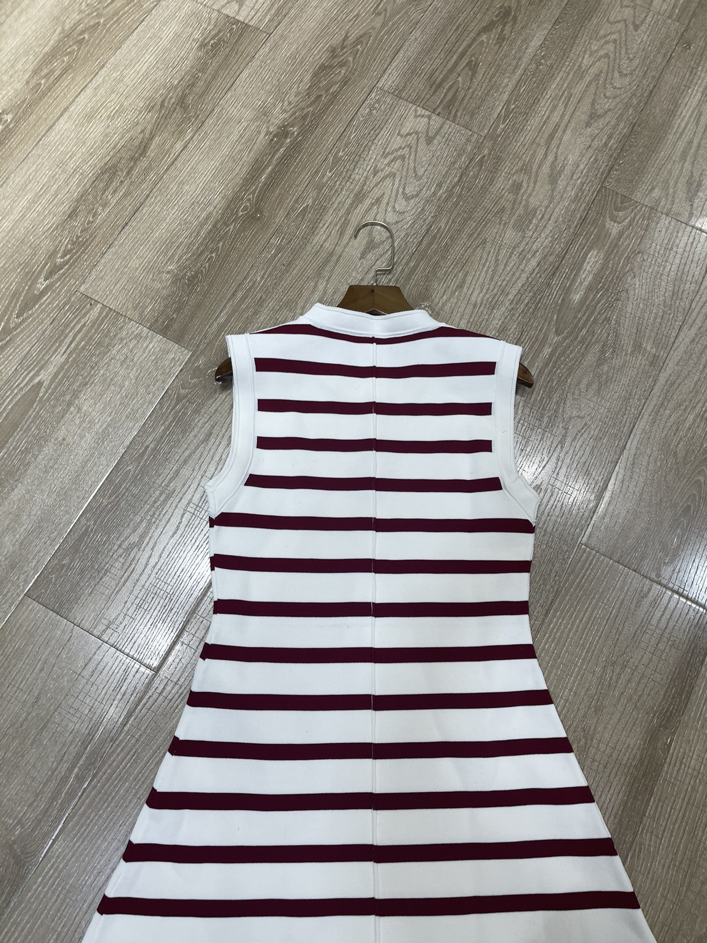High-quality Women’s Clothes: Autumn Air-Synthesis Tires Striped Dress Set - 图片 7