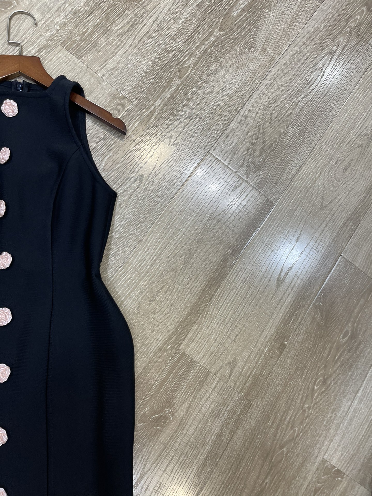 p756 High-end quality women’s suit with packing B’s new tack Round collar-free dress Sml - 图片 4