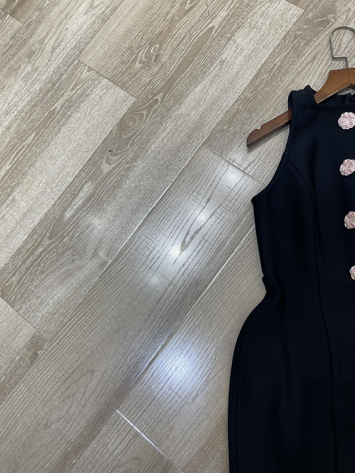 p756 High-end quality women’s suit with packing B’s new tack Round collar-free dress Sml - 图片 3
