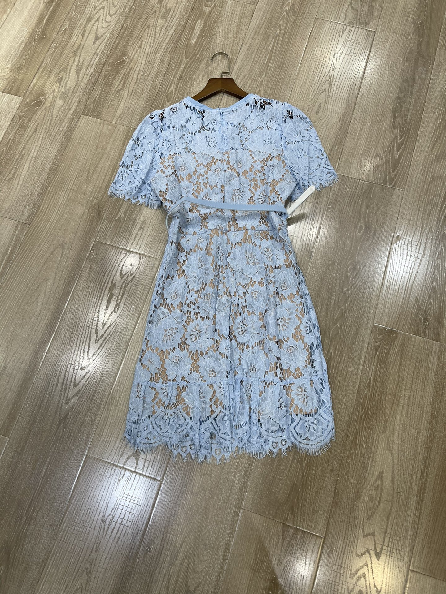 p636 High-end quality women’s dress with a new ps. ♪ Round-lace double-ported dress Smlxl ♪ - 图片 6