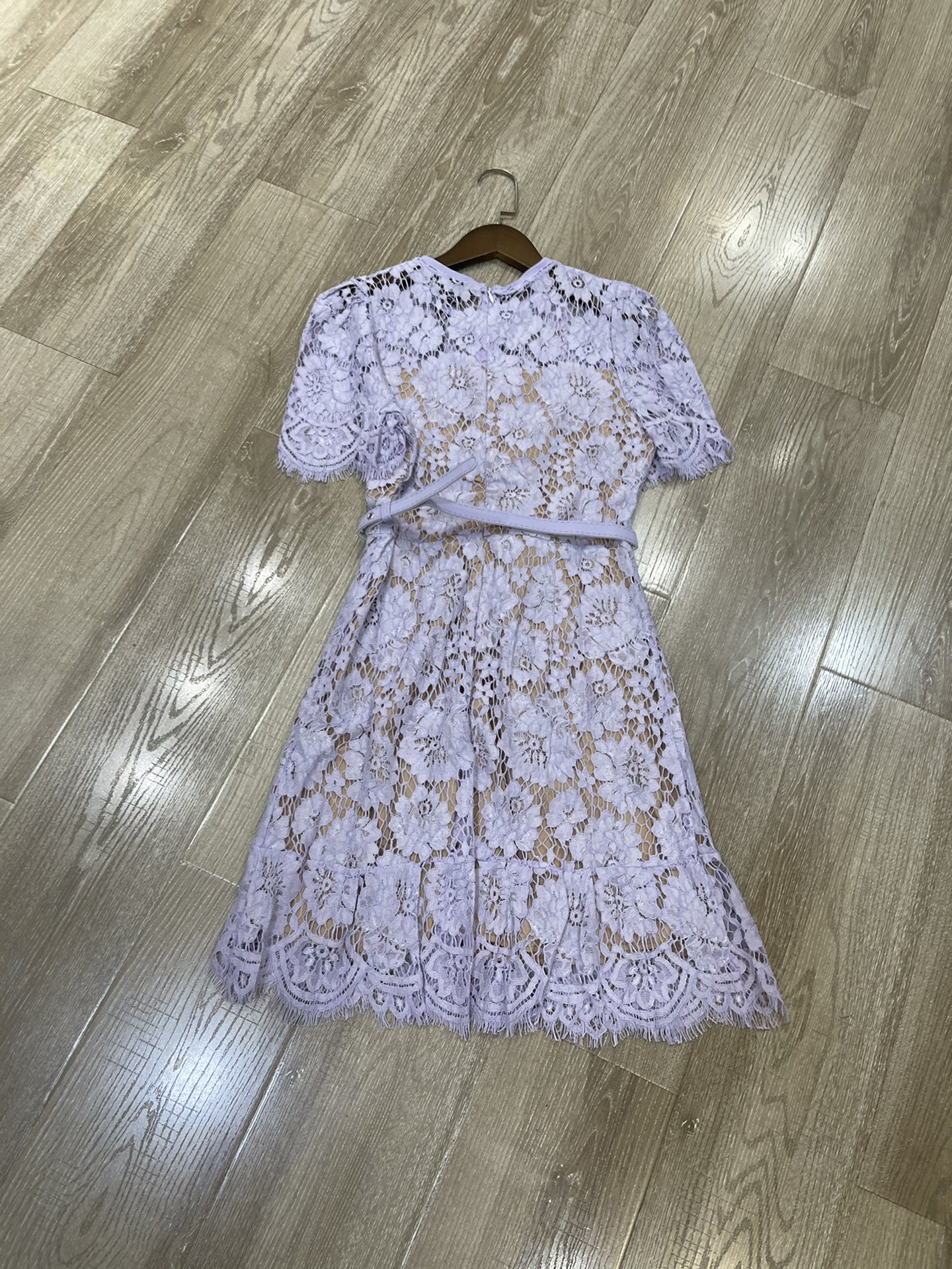 p636 High-end quality women’s dress with a new ps. ♪ Round-lace double-ported dress Smlxl ♪ - 图片 6