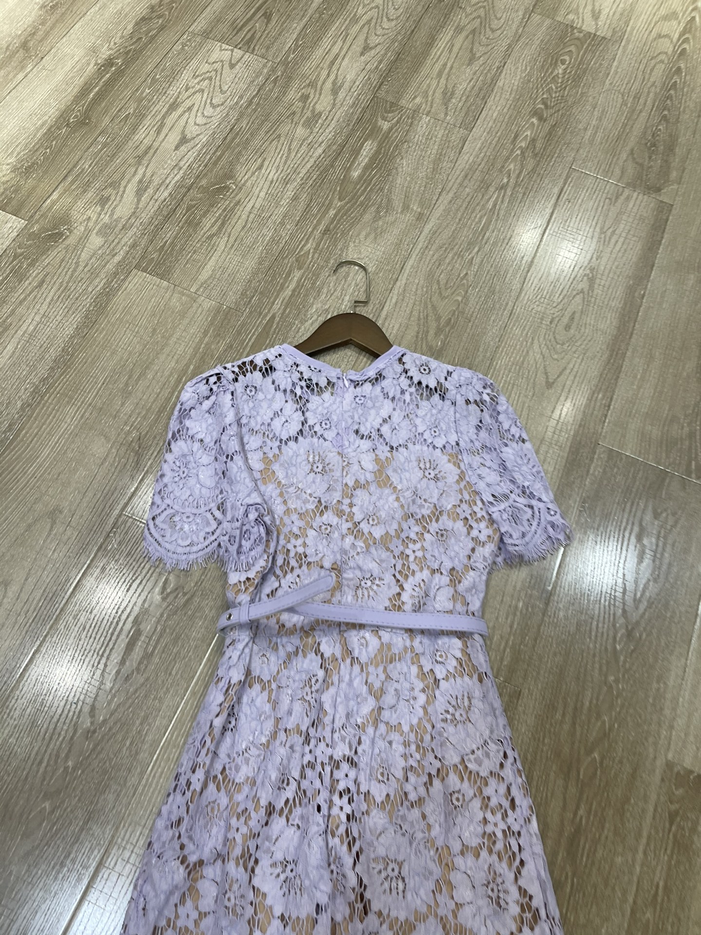 p636 High-end quality women’s dress with a new ps. ♪ Round-lace double-ported dress Smlxl ♪ - 图片 7