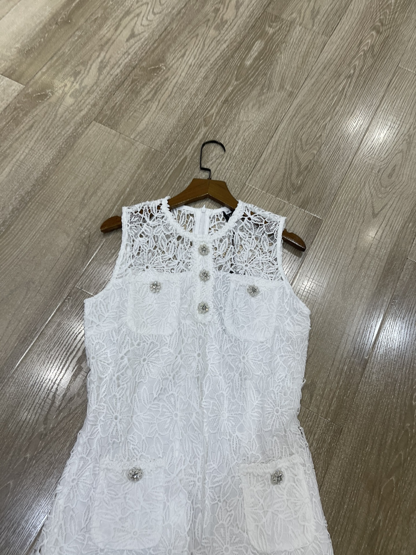 p576 High-end Quality Women ‘ s Clothes with Packing SP Zen Round-head-free lace dress Smlxl - 图片 2