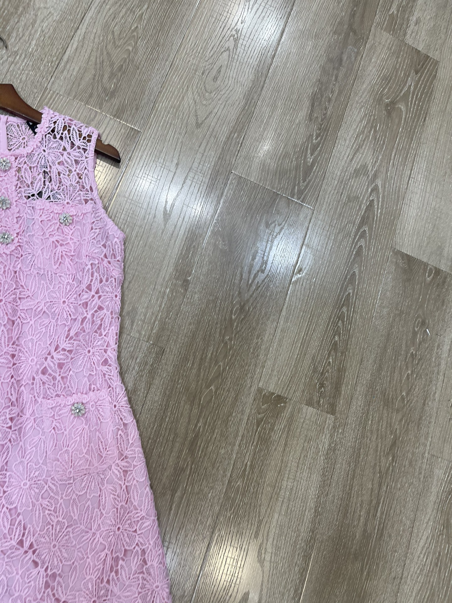 p576 High-end Quality Women ‘ s Clothes with Packing SP Zen Round-head-free lace dress Smlxl - 图片 4