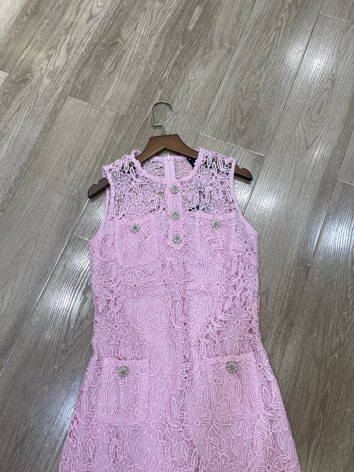 p576 High-end Quality Women ‘ s Clothes with Packing SP Zen Round-head-free lace dress Smlxl - 图片 2