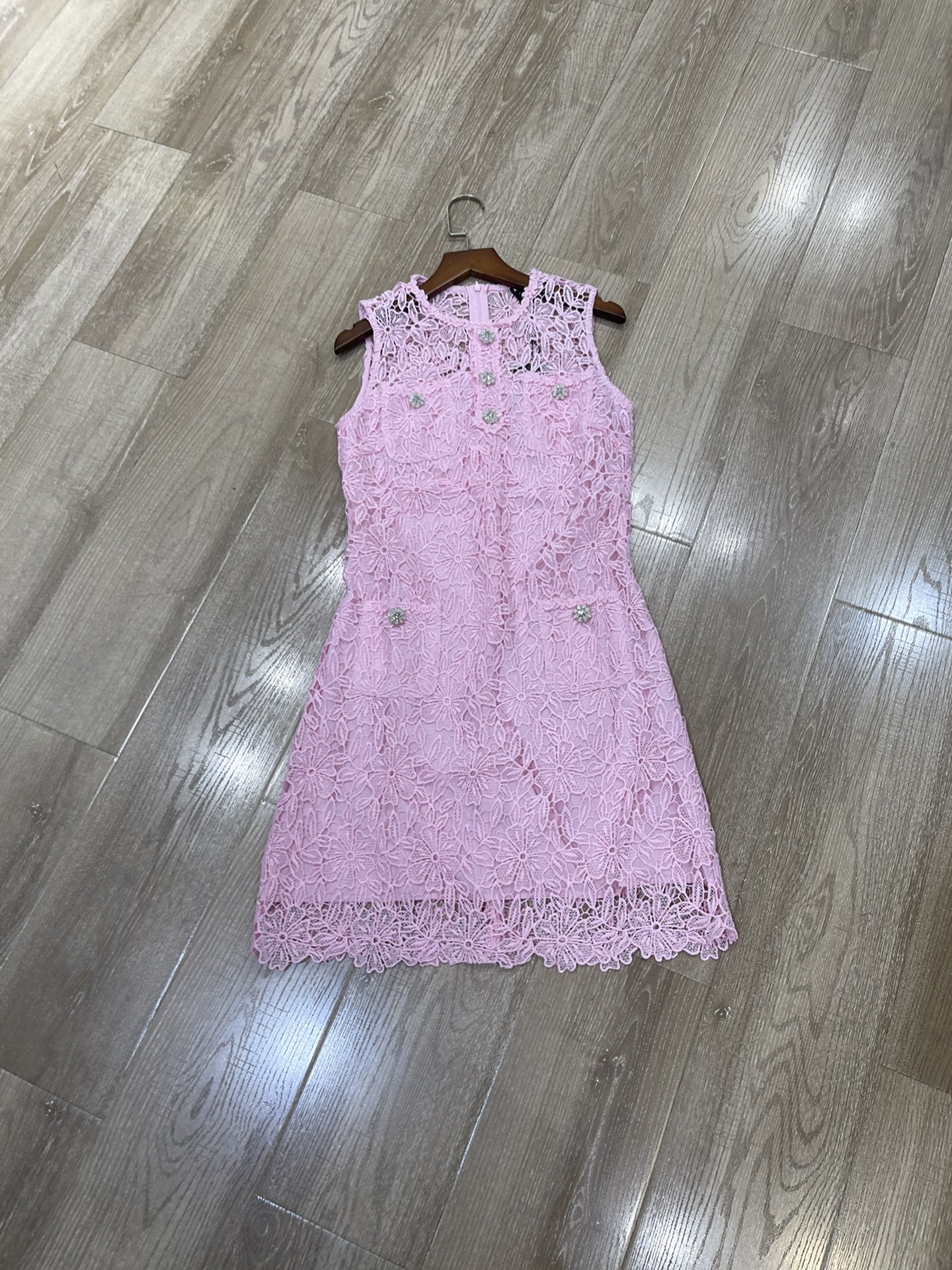 p576 High-end Quality Women ‘ s Clothes with Packing SP Zen Round-head-free lace dress Smlxl - 图片 1
