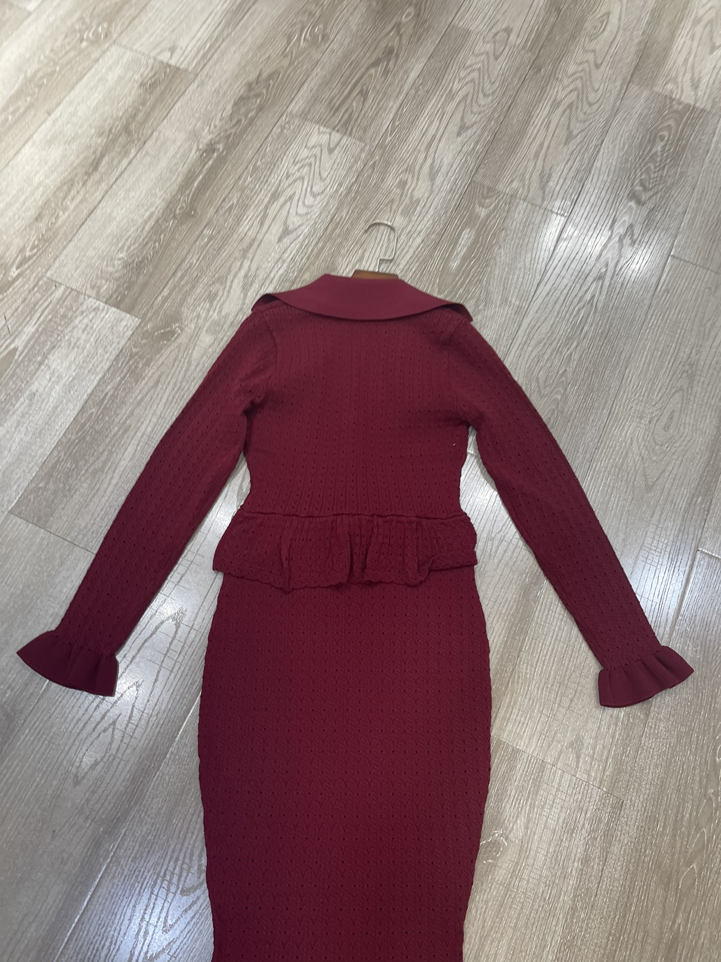 “2025 New Mist Blue Self-Portrait Women’s Dress with Knitted Details” - 图片 7
