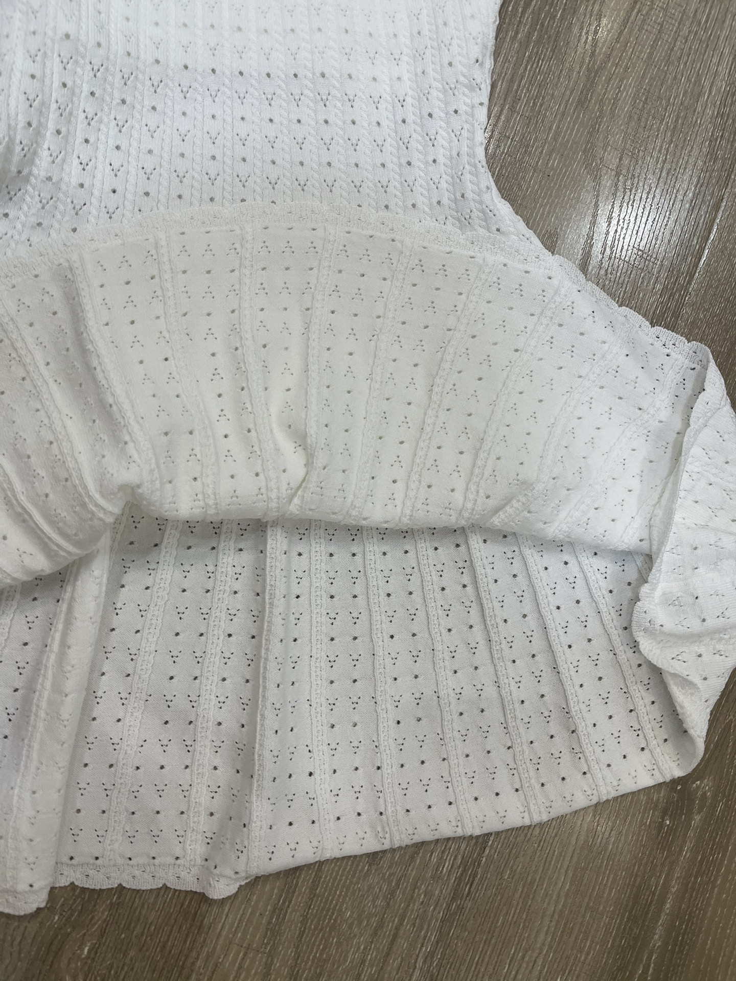 Title: P816 Self-Portrait 2025 Dress in Mist Blue Knitted Knits Summary: High-end women’s dress with V-neck, two knitted layers, and small size. - 图片 5