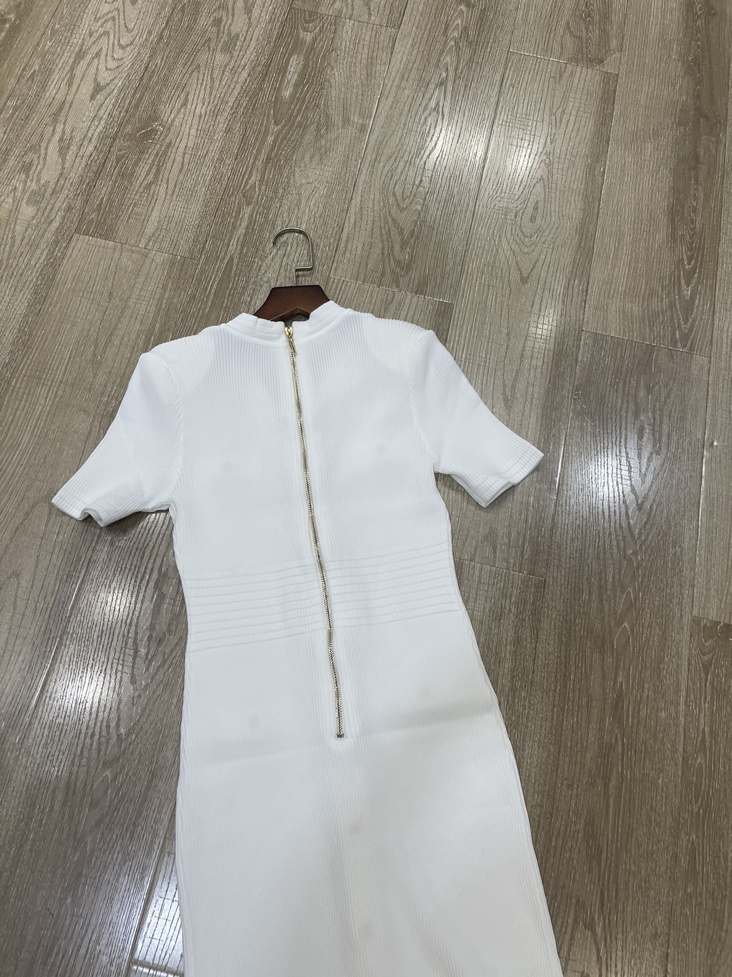 P624 High Quality Women’s Clothes with Packing B’s New Price V-button double-pocking dress Sml - 图片 7