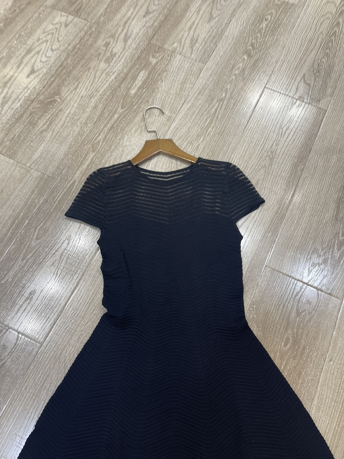 p636 High-end quality dress for women with short-slattered YSL black skirts and sml - 图片 3