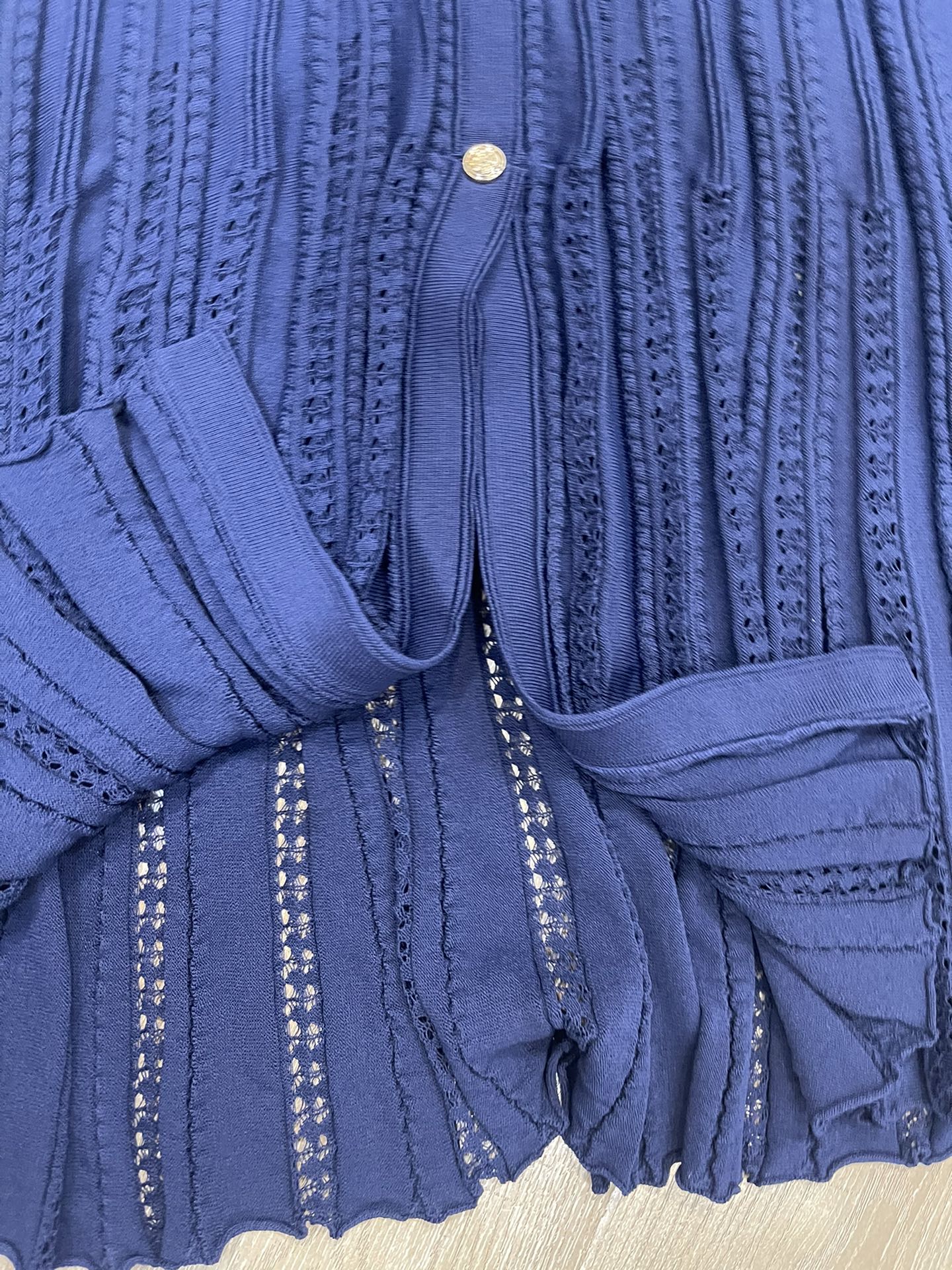“French-Style Women’s Dress with Fine-Fro-Sensor Metal Buttons and Knitted Skirt 2025” - 图片 5