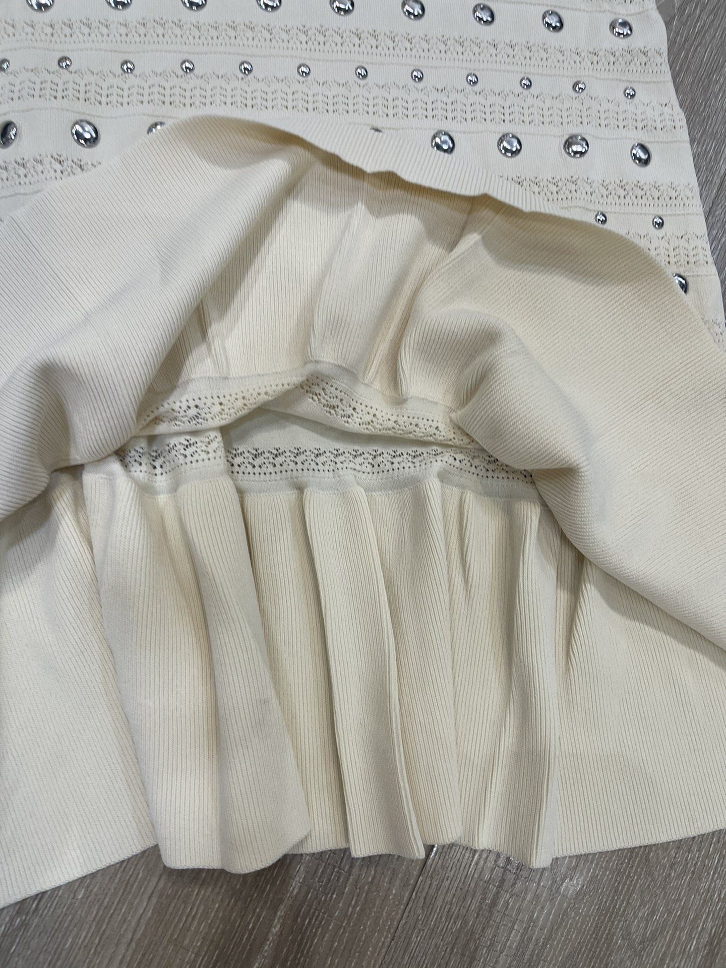 p708 High-end quality women’s dress packaged with Sandro’s new cuffless nails for 2025, sml - 图片 5