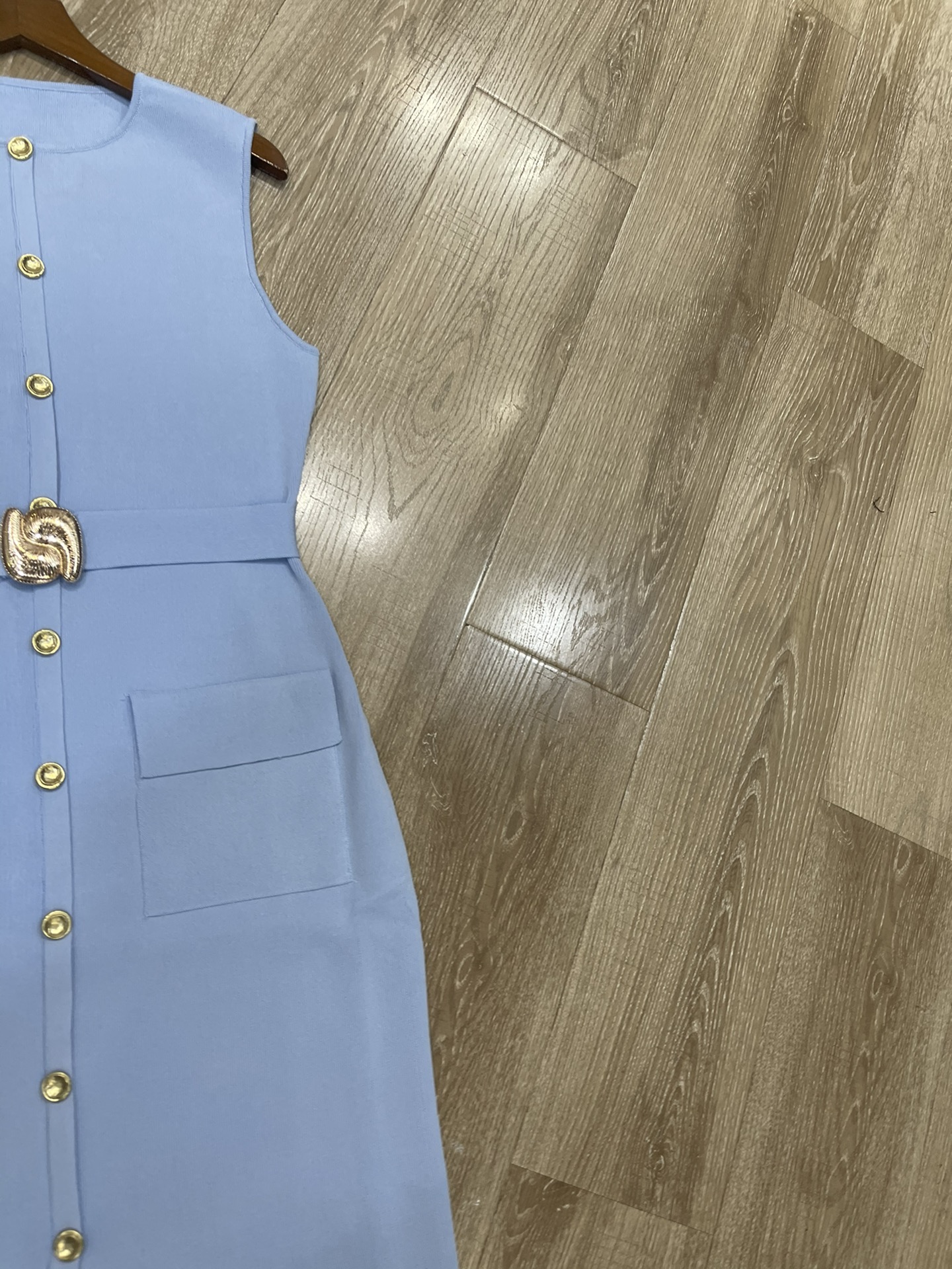 p660 High-end quality women’s dress, new Sandro package, female dress, Euro-American belts, flute-free - 图片 4