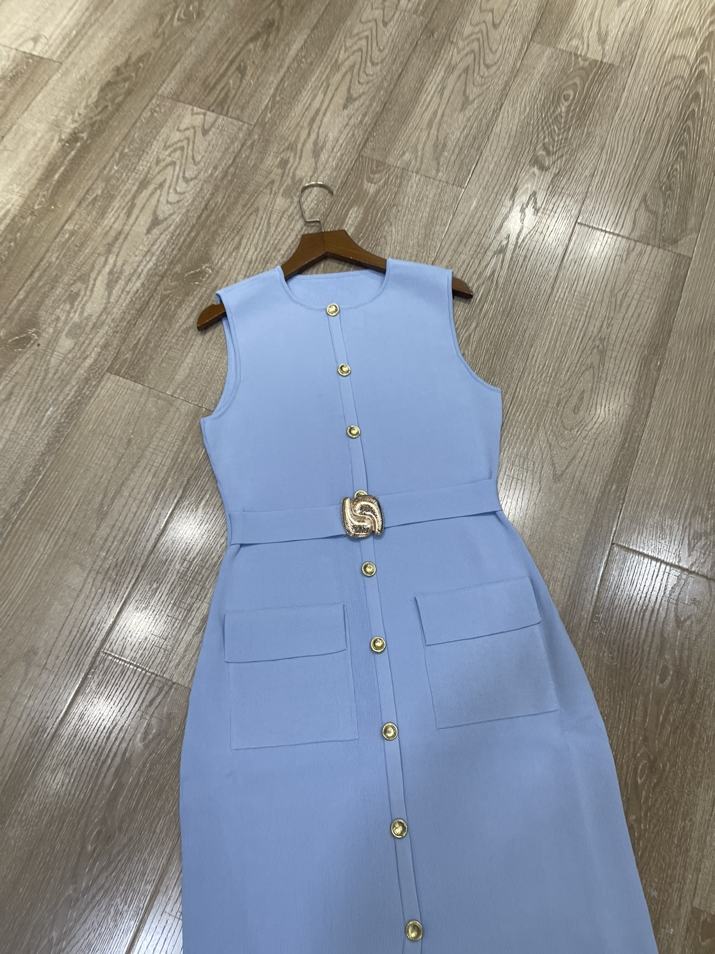p660 High-end quality women’s dress, new Sandro package, female dress, Euro-American belts, flute-free - 图片 2