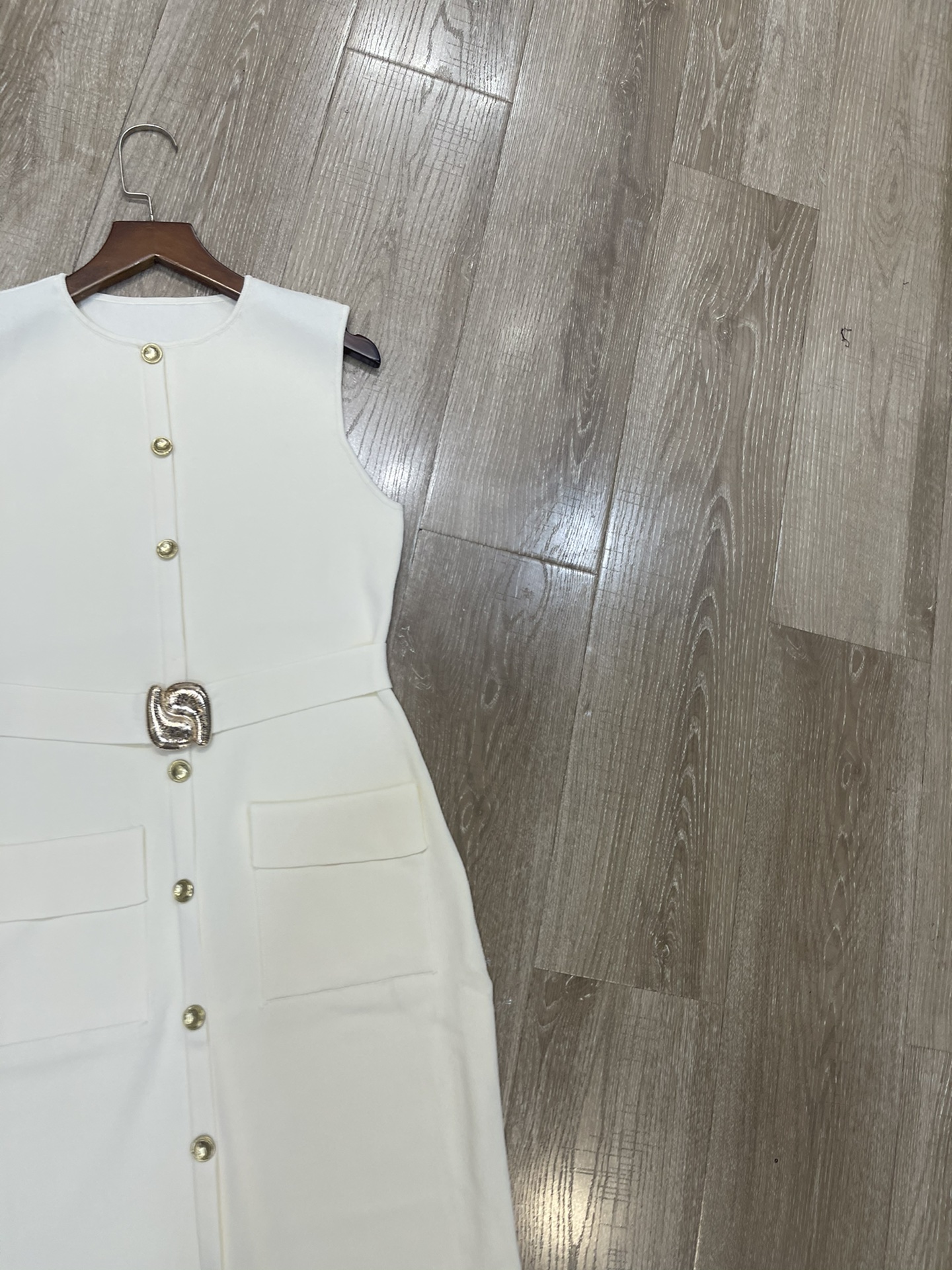 p660 High-end quality women’s dress, new Sandro package, female dress, Euro-American belts, flute-free - 图片 4