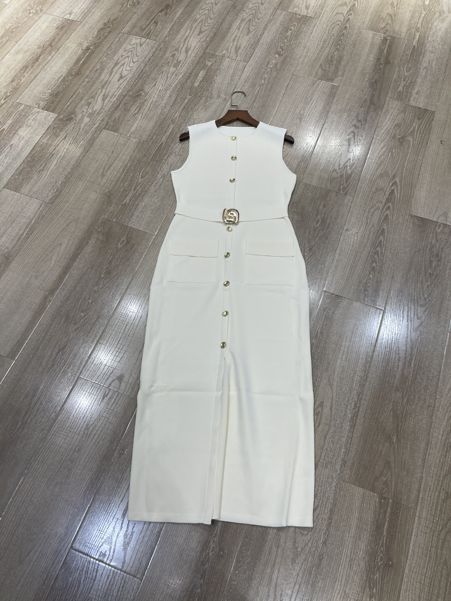 p660 High-end quality women’s dress, new Sandro package, female dress, Euro-American belts, flute-free - 图片 1