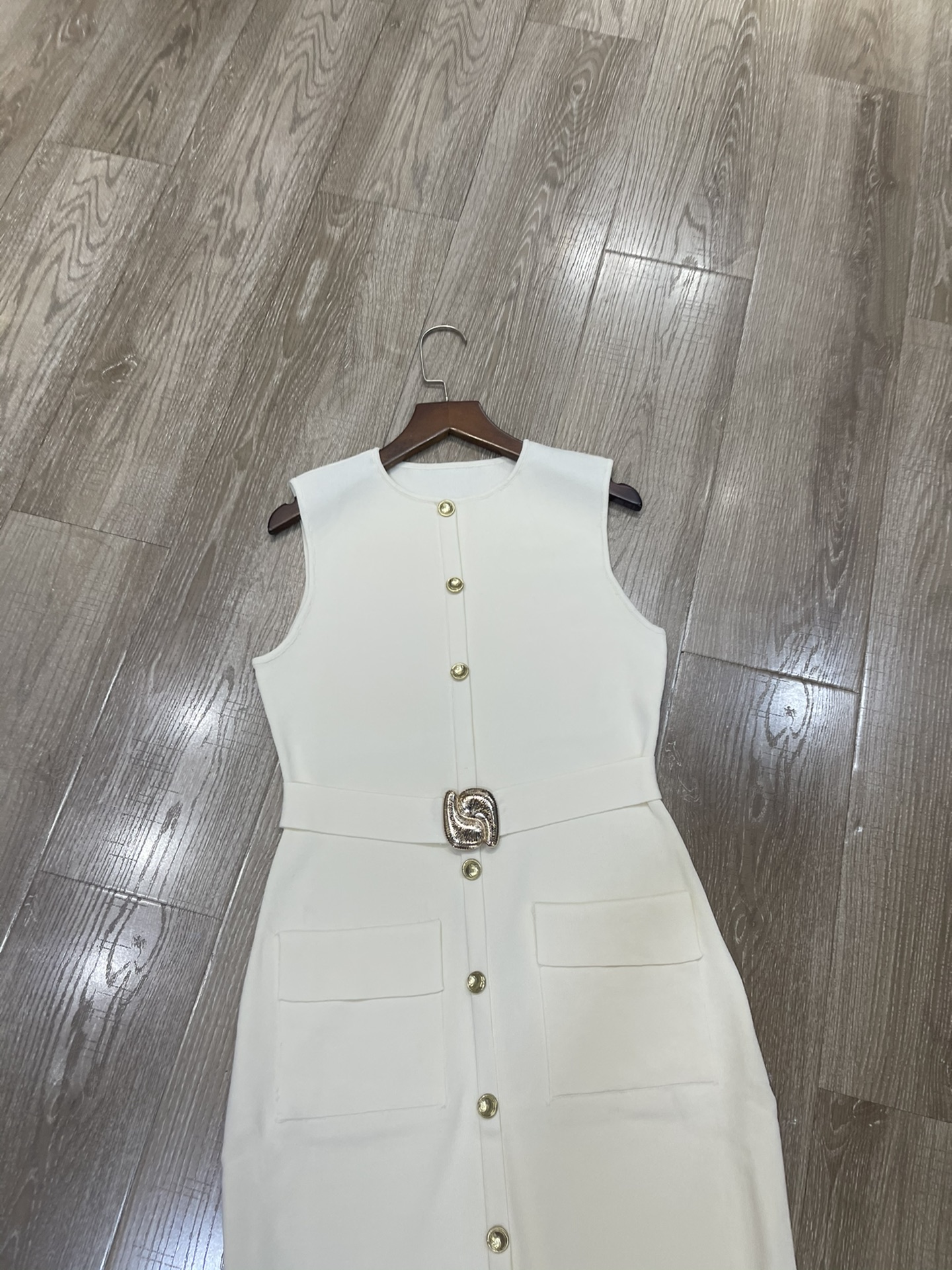 p660 High-end quality women’s dress, new Sandro package, female dress, Euro-American belts, flute-free - 图片 2