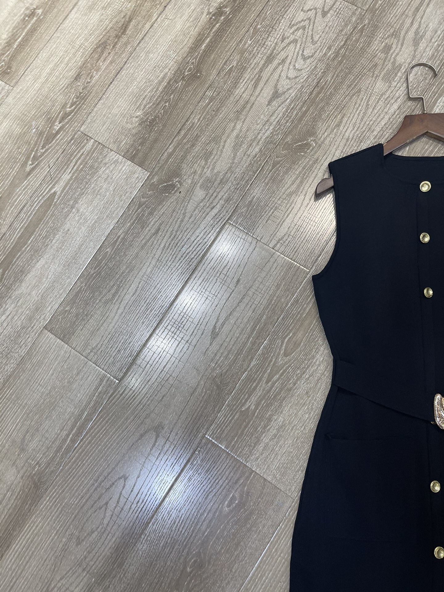 p660 High-end quality women’s dress, new Sandro package, female dress, Euro-American belts, flute-free - 图片 3