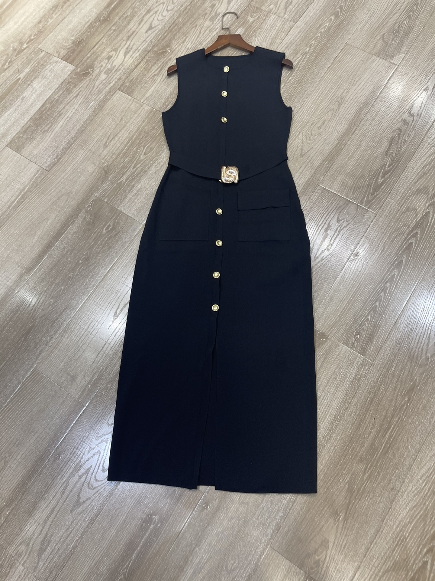 p660 High-end quality women’s dress, new Sandro package, female dress, Euro-American belts, flute-free - 图片 1