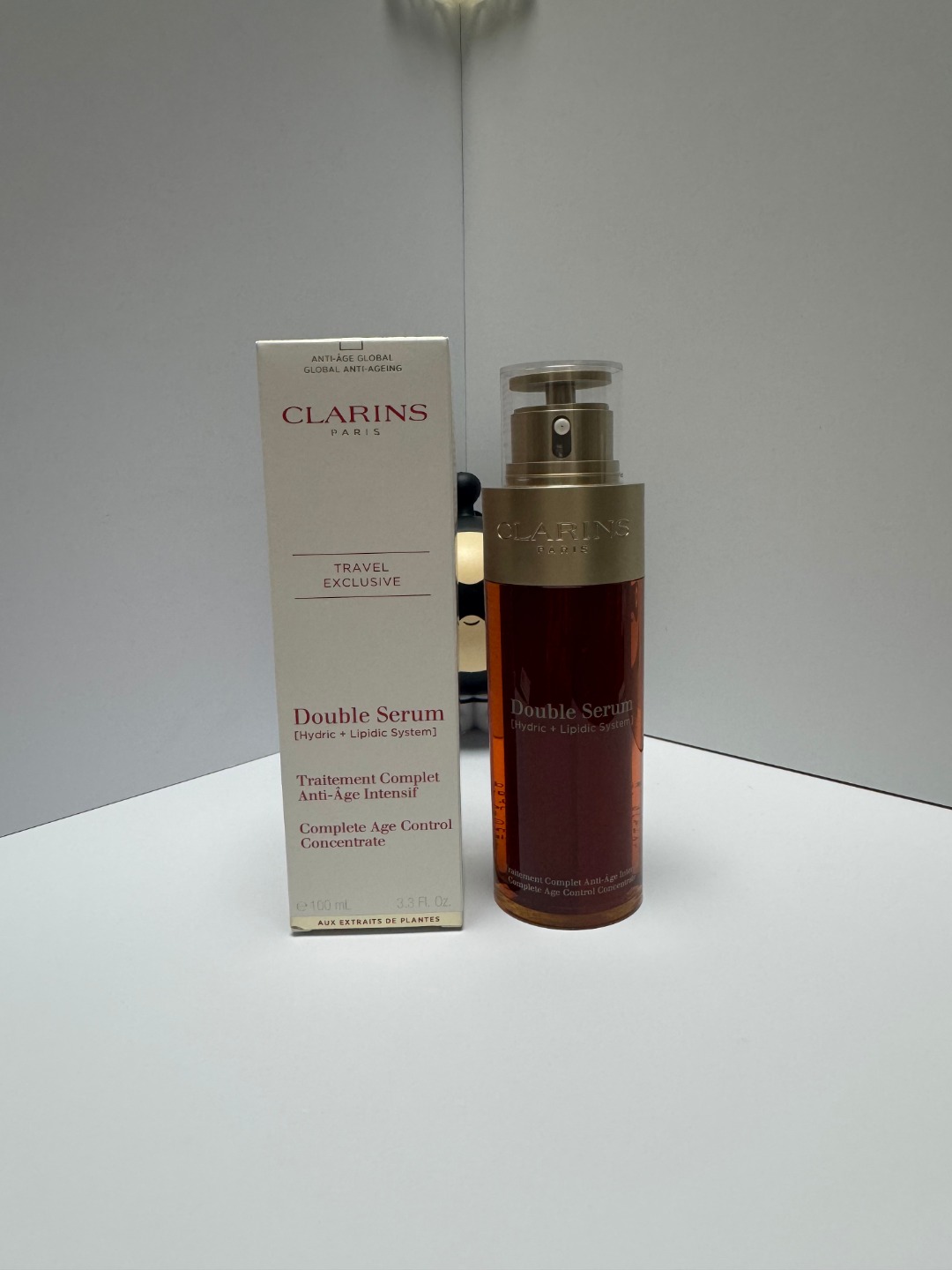 50! (Nota al pedir: versión antigua Mingtong Clarins Double Serum 100ml) Versión Mingtong antigua Clarins Double Serum …