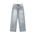 Balenciaga Clothing Jeans Unisex Spring/Summer Collection Fashion Casual