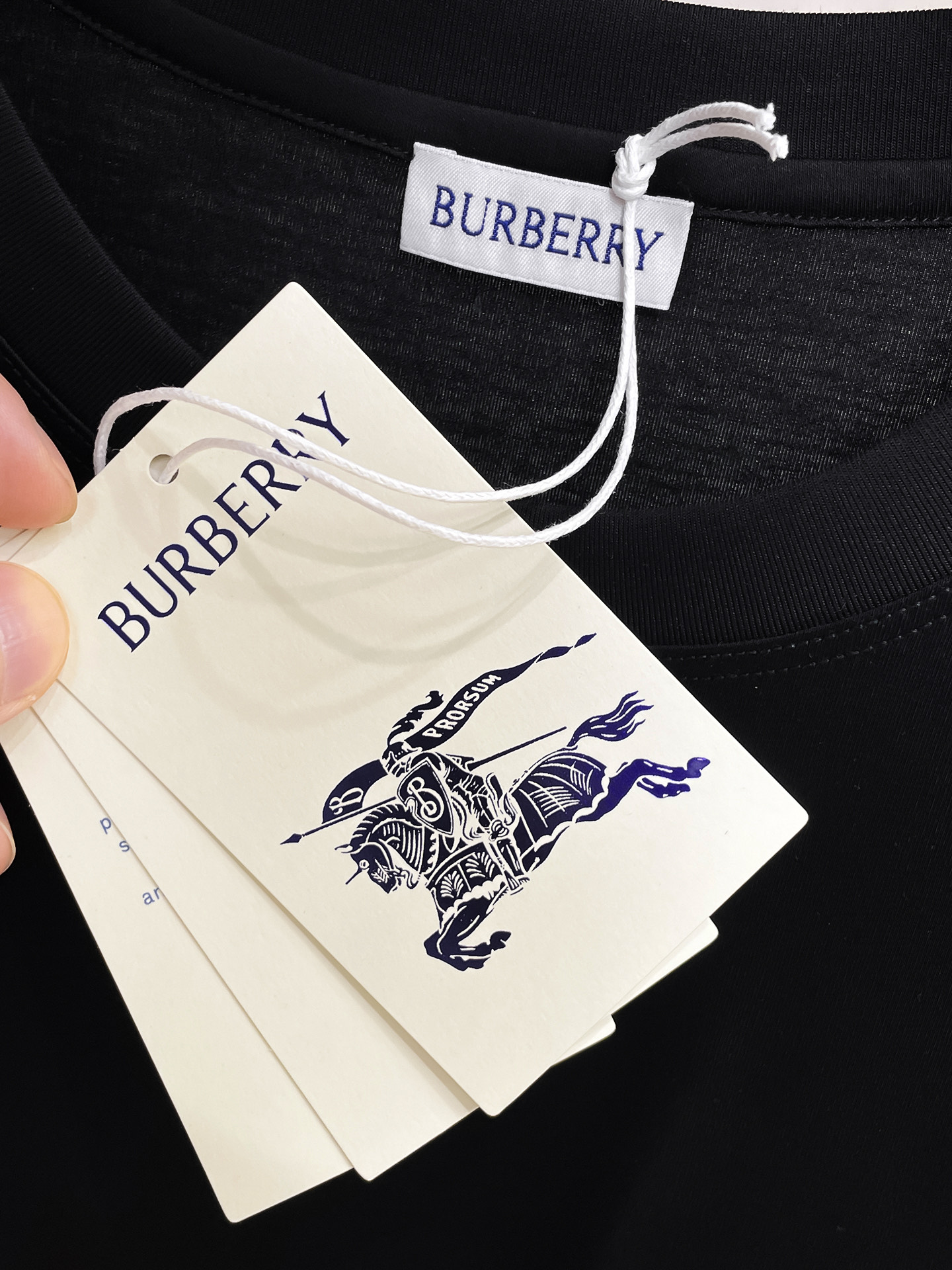 巴宝莉 2025春夏新款首发专柜最新款圆领短袖 高端订制 设计前卫时尚！品牌logo重工艺设计 高端定制