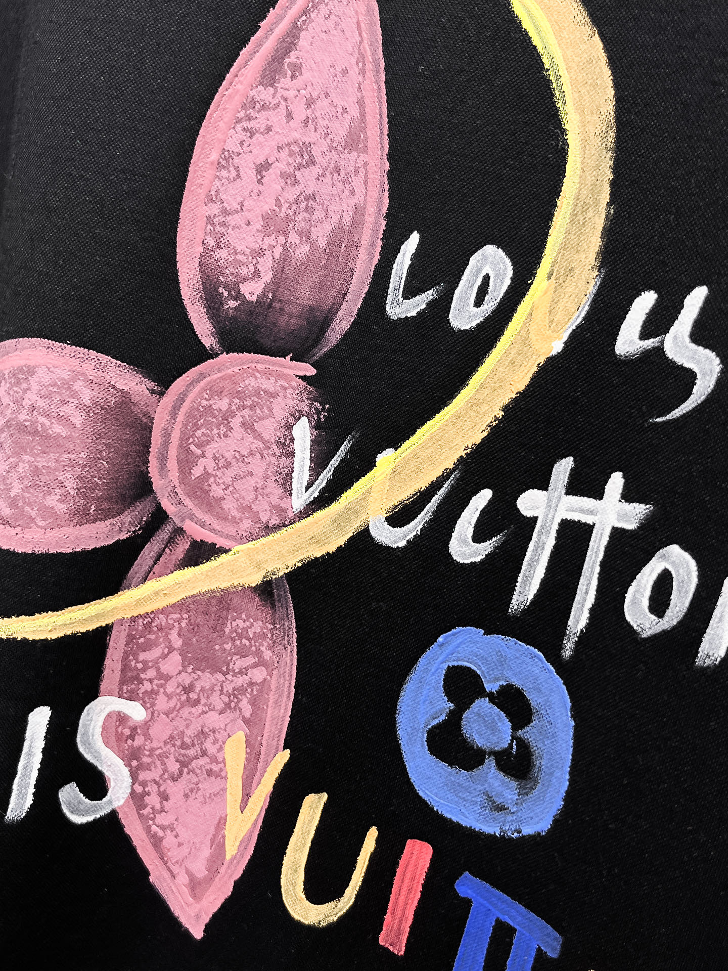  1v 路易威登 2025春夏新款首发专柜最新款圆领短袖 高端订制 设计前卫时尚！品牌logo重工艺设计