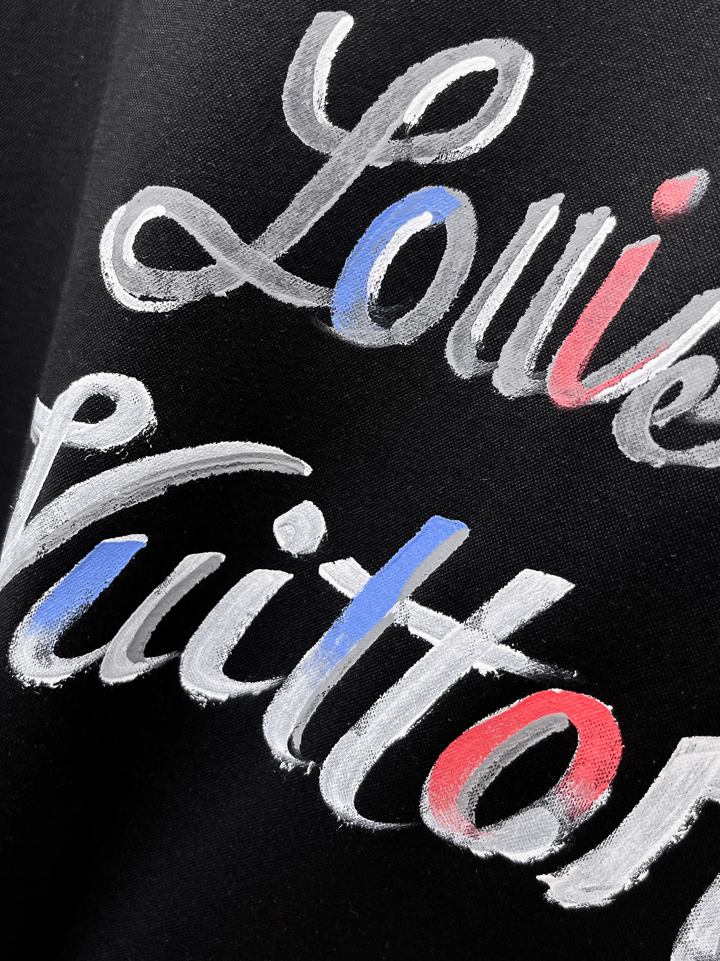  1v 路易威登 2025春夏新款首发专柜最新款圆领短袖 高端订制 设计前卫时尚！品牌logo重工艺设计