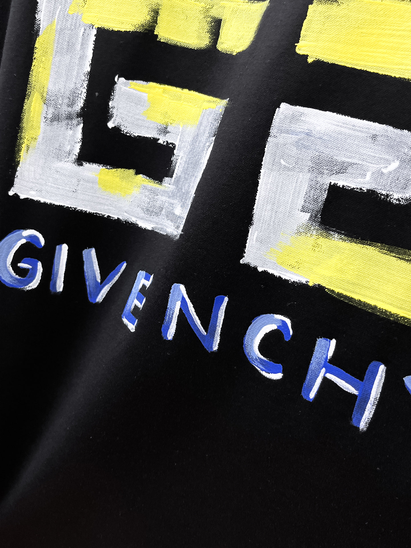  纪梵希 2025春夏新款首发专柜最新款圆领短袖 高端订制 设计前卫时尚！品牌logo重工艺设计 高端定