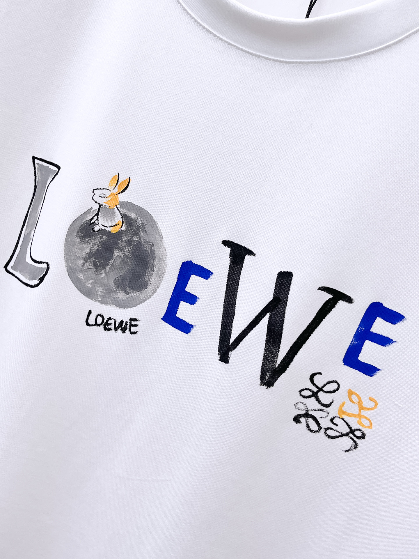  罗意威 2025春夏新款首发专柜最新款圆领短袖 高端订制 设计前卫时尚！品牌logo重工艺设计 高端定