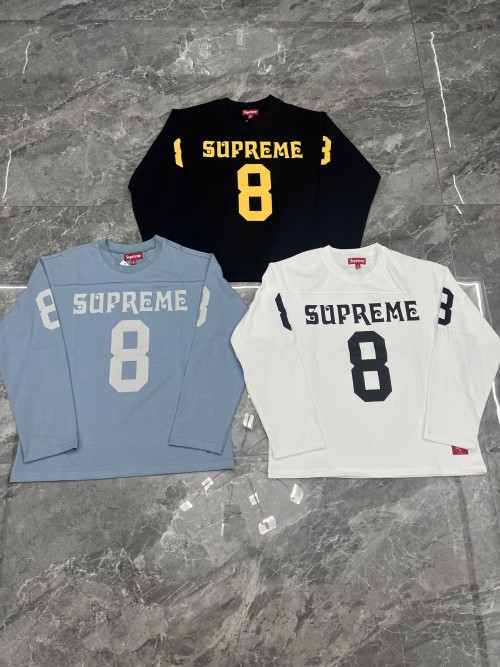 Supreme SS25 Affiliated L/S Football Top - Stylish Long Sleeve Tee 1 Supreme SS25 Affiliated L/S Football Top - Stylish Long Sleeve Tee