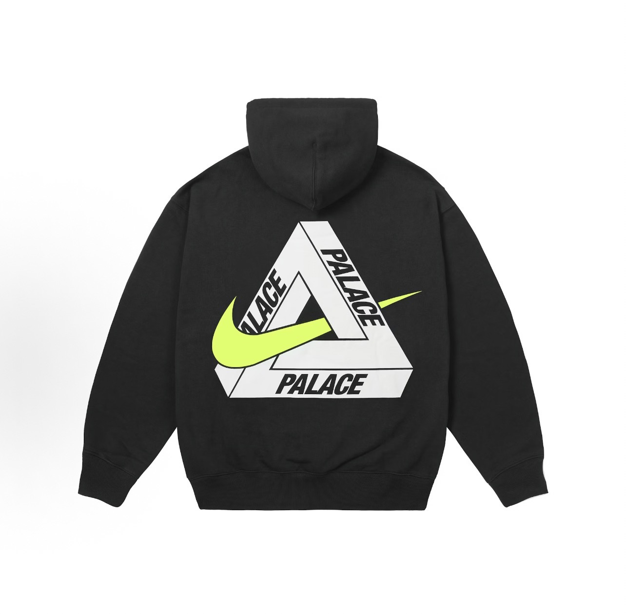 版本🐮货 （此款售后到年后）💰280 
PALACE x Nike 联名款 FW25 TRI SWOOSH HOOD 重叠logo印花 套头连帽卫衣 男女同款
打造个性机能运动元素风 行走的大Logo
四色首发！！喜欢的别错过
颜色：黑色 米白 碳灰 浅灰
尺码：S M L XL
S 胸围122  衣长69  肩宽60  袖长57
M胸围126  衣长71   肩宽61  袖长58
L 胸围130   衣长73  肩宽62 袖长59
XL胸围134  衣长75   肩宽63  袖长60
资讯图