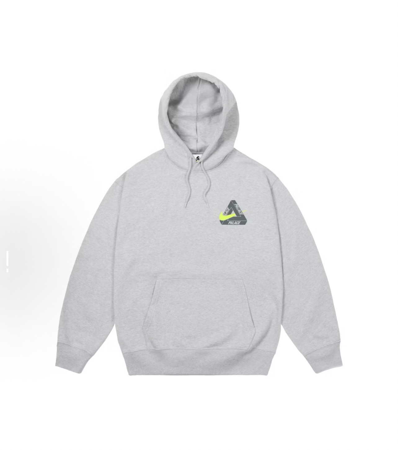 版本🐮货 （此款售后到年后）💰280 
PALACE x Nike 联名款 FW25 TRI SWOOSH HOOD 重叠logo印花 套头连帽卫衣 男女同款
打造个性机能运动元素风 行走的大Logo
四色首发！！喜欢的别错过
颜色：黑色 米白 碳灰 浅灰
尺码：S M L XL
S 胸围122  衣长69  肩宽60  袖长57
M胸围126  衣长71   肩宽61  袖长58
L 胸围130   衣长73  肩宽62 袖长59
XL胸围134  衣长75   肩宽63  袖长60
资讯图