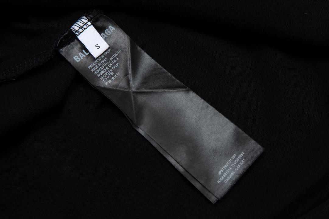 顶级） Balenciaga/巴黎世家 渐变模糊字母T恤