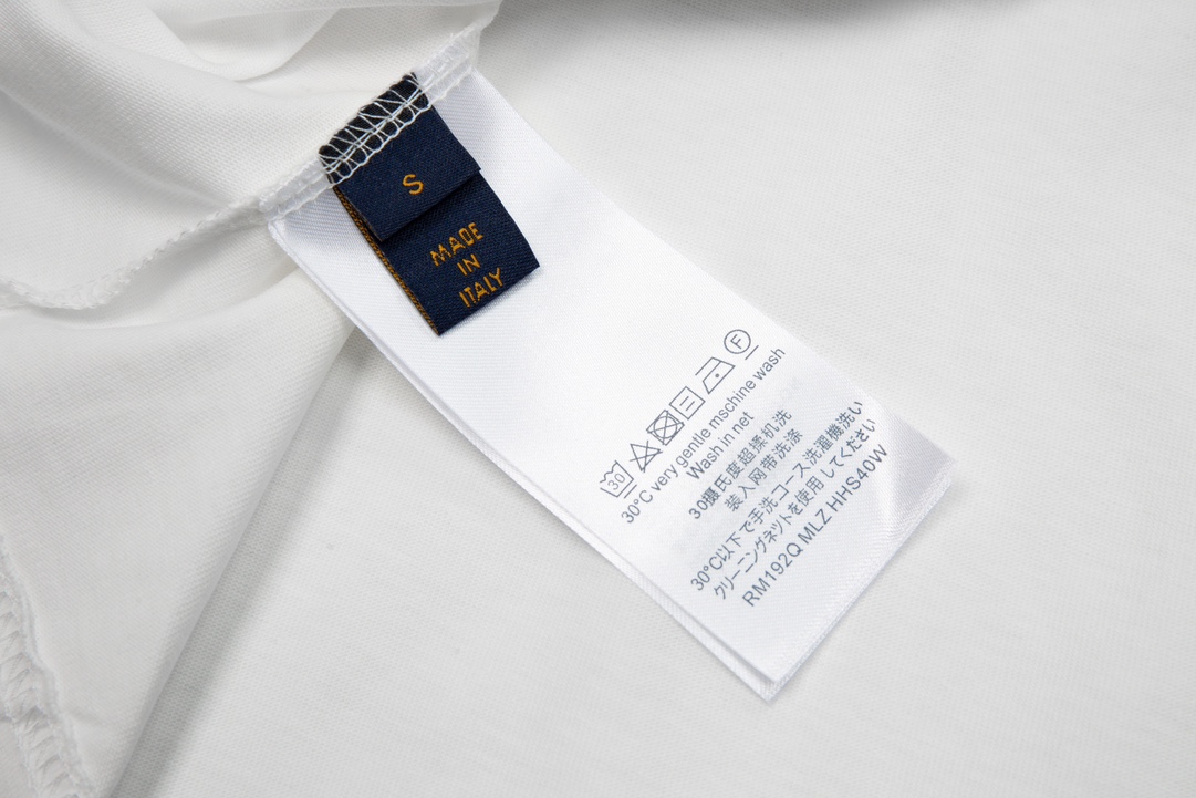 LOUIS VUITTON/路易威登 标识雪花发泡短袖T恤