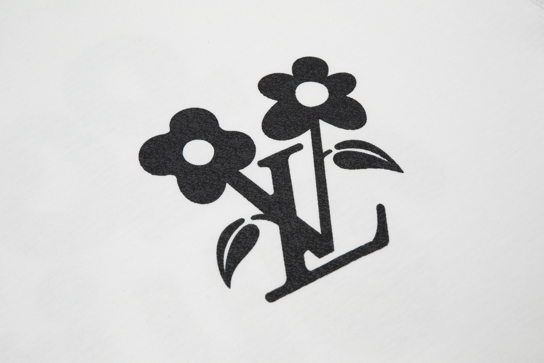 LOUIS VUITTON/路易威登 标识雪花发泡短袖T恤