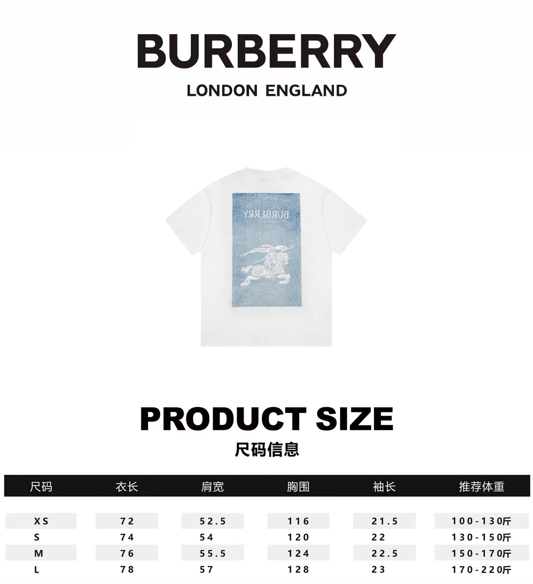 Burberry Clothing T-Shirt Printing Short Sleeve